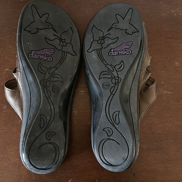 Dansko  | Janie Bronze Metallic Sandals Size 41 - Picture 9 of 10